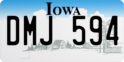 IA license plate DMJ594