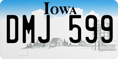 IA license plate DMJ599