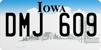 IA license plate DMJ609