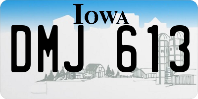 IA license plate DMJ613