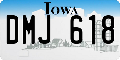 IA license plate DMJ618