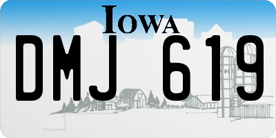 IA license plate DMJ619