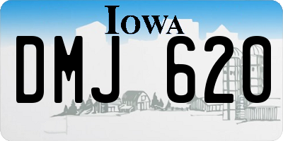 IA license plate DMJ620