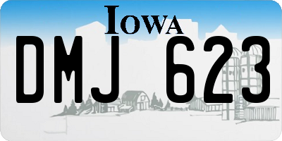IA license plate DMJ623