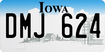IA license plate DMJ624