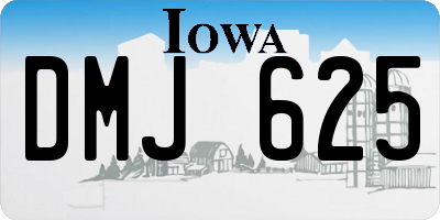 IA license plate DMJ625