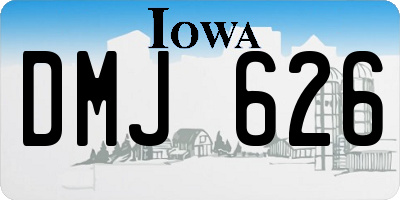 IA license plate DMJ626