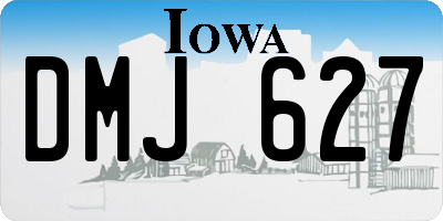 IA license plate DMJ627