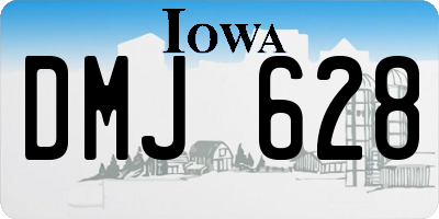 IA license plate DMJ628