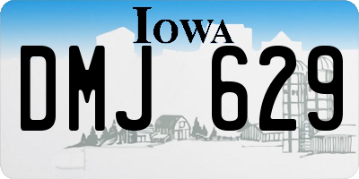 IA license plate DMJ629