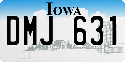 IA license plate DMJ631
