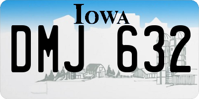 IA license plate DMJ632