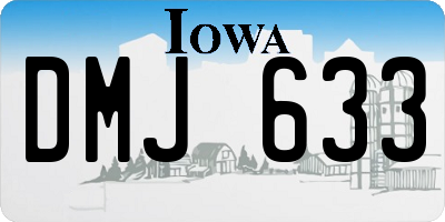 IA license plate DMJ633