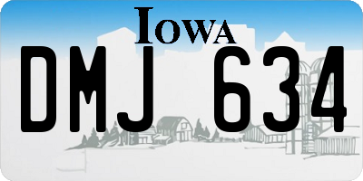 IA license plate DMJ634