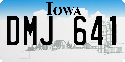 IA license plate DMJ641