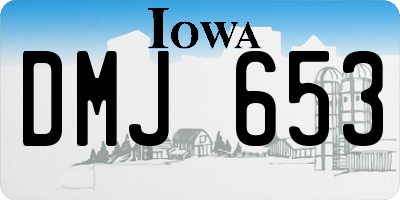 IA license plate DMJ653