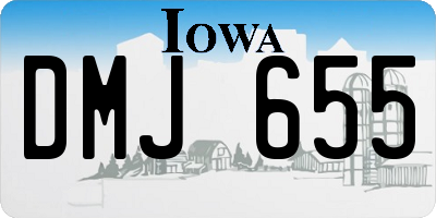 IA license plate DMJ655