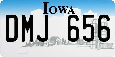IA license plate DMJ656