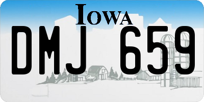 IA license plate DMJ659