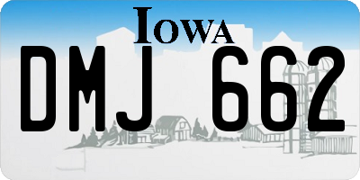IA license plate DMJ662