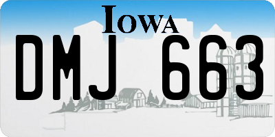 IA license plate DMJ663