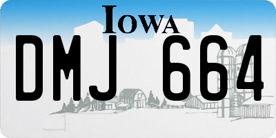 IA license plate DMJ664