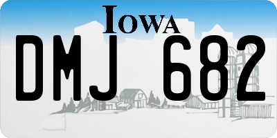 IA license plate DMJ682