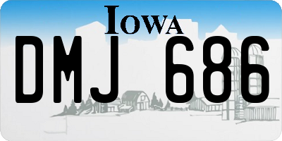 IA license plate DMJ686