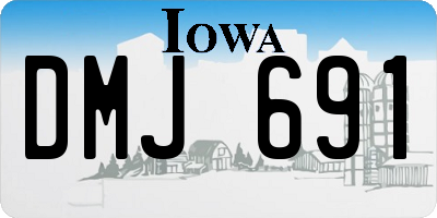 IA license plate DMJ691