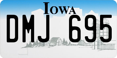 IA license plate DMJ695