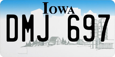 IA license plate DMJ697
