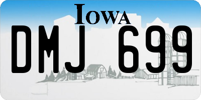 IA license plate DMJ699