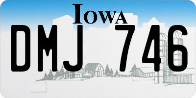 IA license plate DMJ746