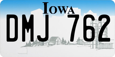 IA license plate DMJ762