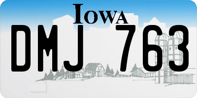 IA license plate DMJ763
