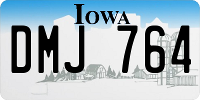 IA license plate DMJ764
