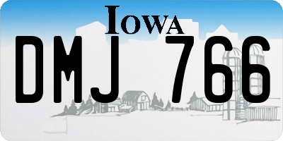 IA license plate DMJ766