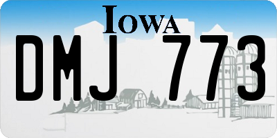 IA license plate DMJ773