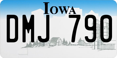 IA license plate DMJ790