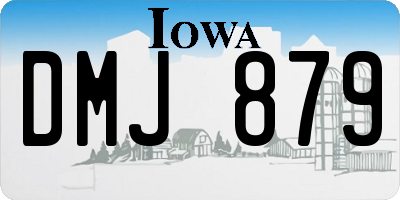 IA license plate DMJ879