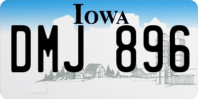 IA license plate DMJ896