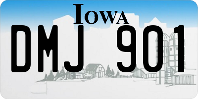 IA license plate DMJ901