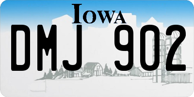 IA license plate DMJ902