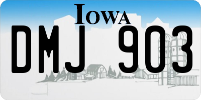 IA license plate DMJ903