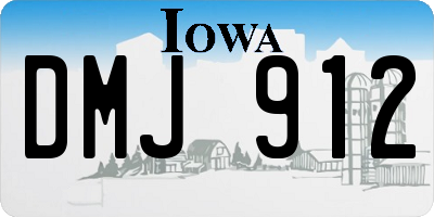 IA license plate DMJ912