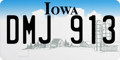 IA license plate DMJ913