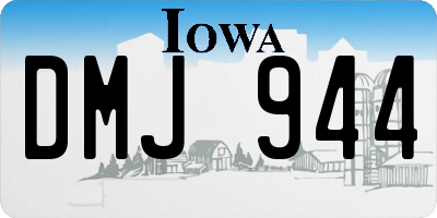 IA license plate DMJ944