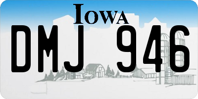 IA license plate DMJ946