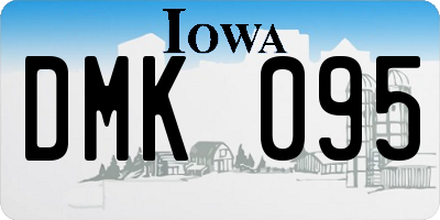 IA license plate DMK095