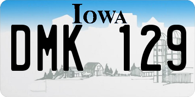 IA license plate DMK129